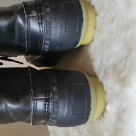 Sociology Women's Size Lace Front Black Swan Boots (10) - Picture 7 of 10